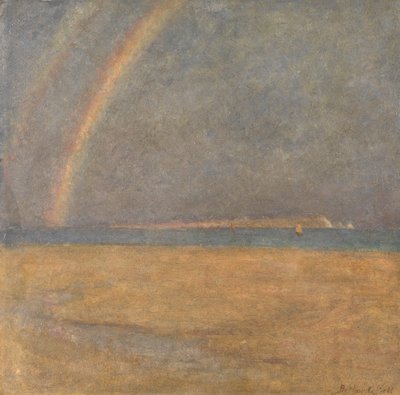 Rainbow over The Needles, Isle of Wight by Arthur George Bell